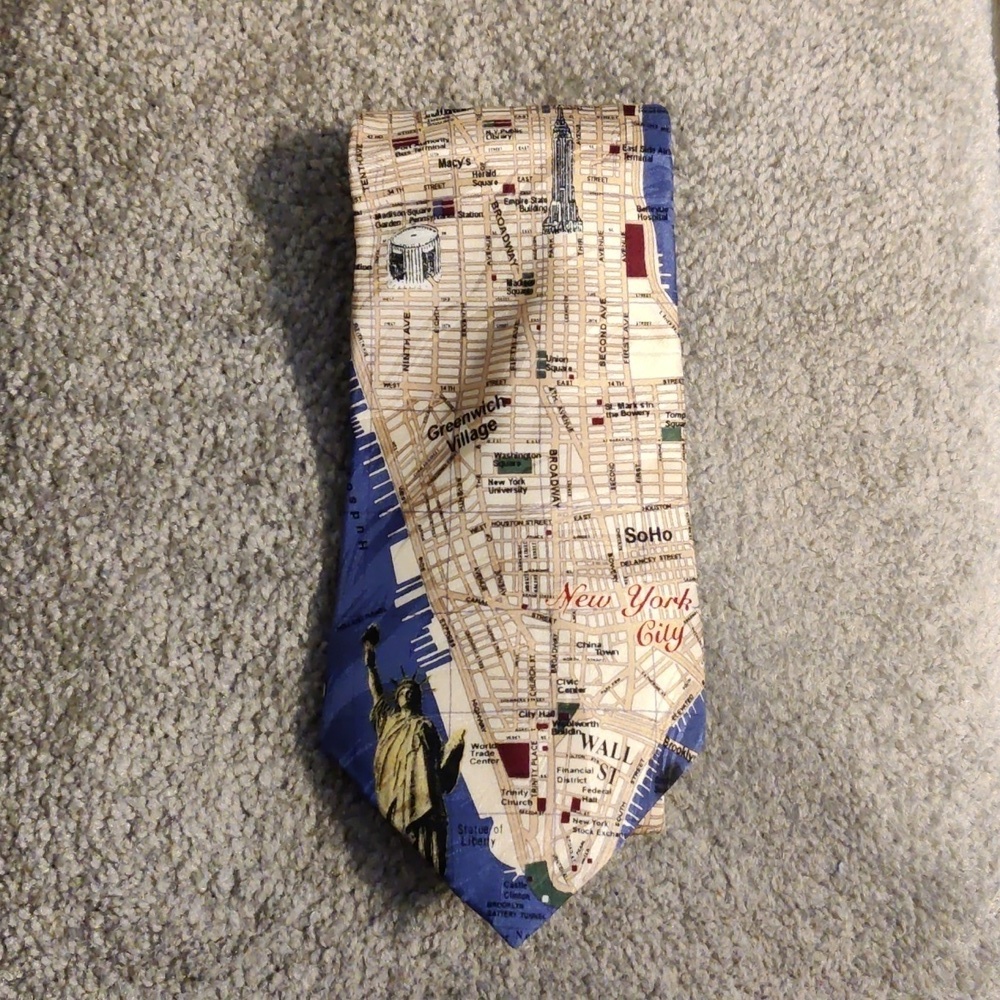 Museum Artifacts New York City Silk Tie